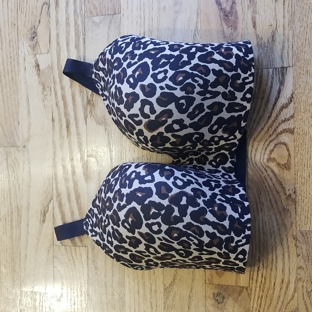 (6++) Knix Leopard Print Lightly Padded Bra Intimates Wireless Comfortable